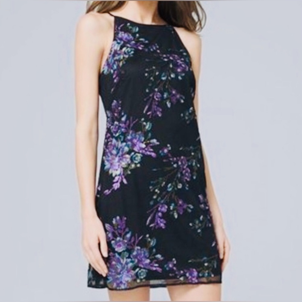 🍒White House Black Market Floral Mini Dress